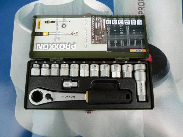 Proxxon 23604 Durchsteckratsche Spezialsatz von 13-27mm 14-tlg.
