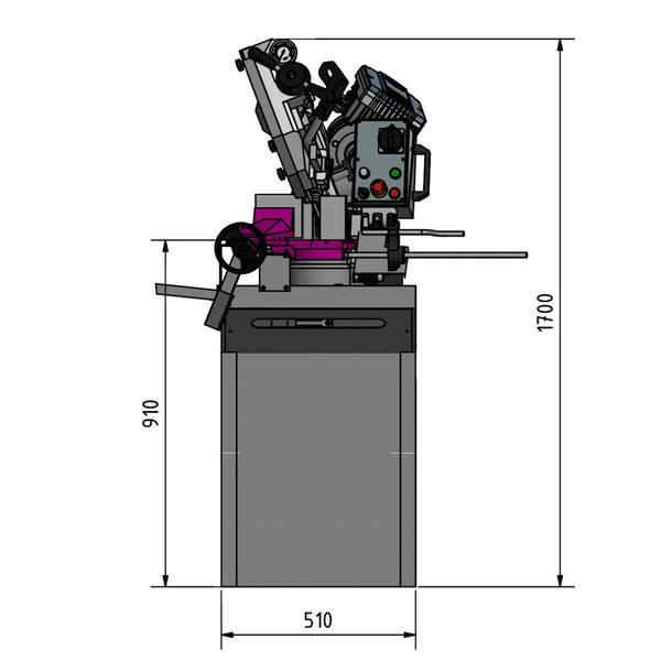 Optimum OPTIsaw SD 281V Metallbandsäge mit Siemens Inverter-Vario-Antrieb